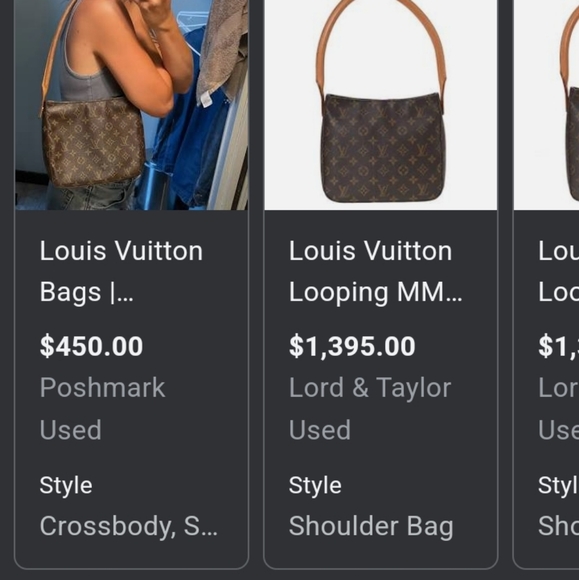 Louis Vuitton looping shoulder purse - Picture 4 of 4